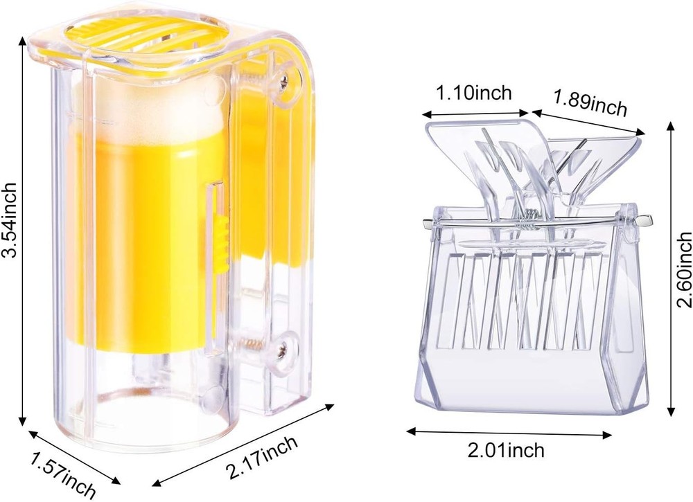 Transparent Bee Cages & Clips Set - 5 Queen Bee Marking Tools for Beekeepers