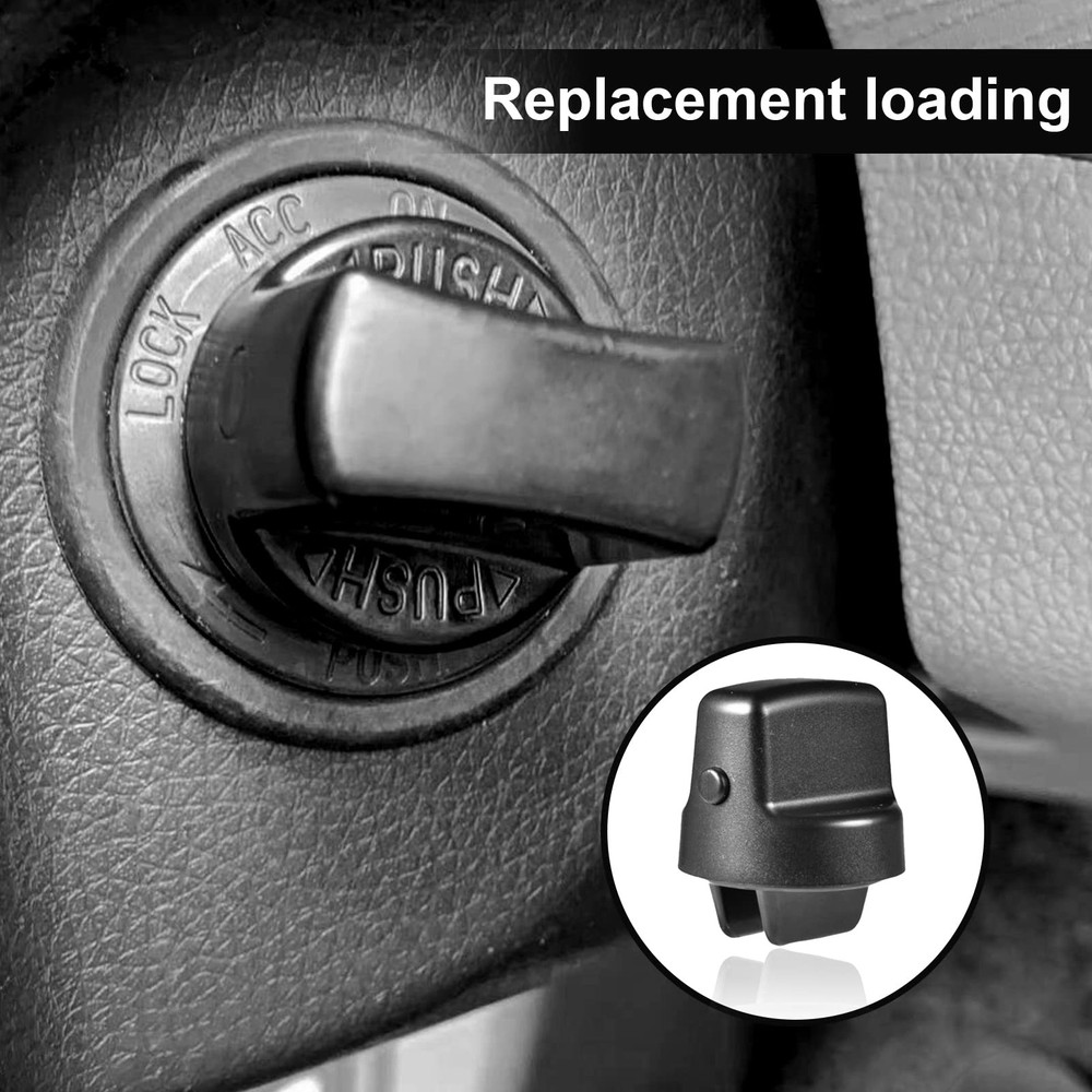 Ignition Key Knob Push Turn Switch Compatible with 2007-2015 Mazda CX-9 Black