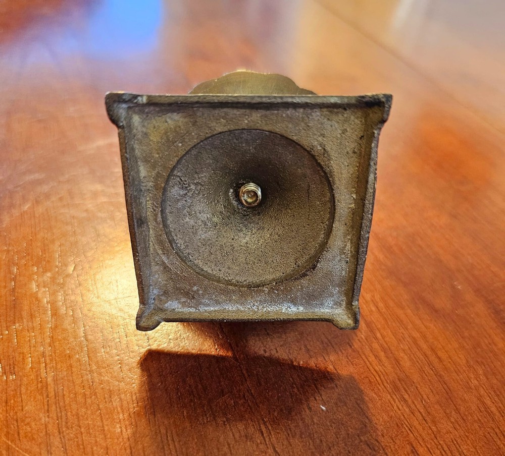 Vintage Solid Brass Incense Stick Holder w/Inner Tray 3"x2.5"