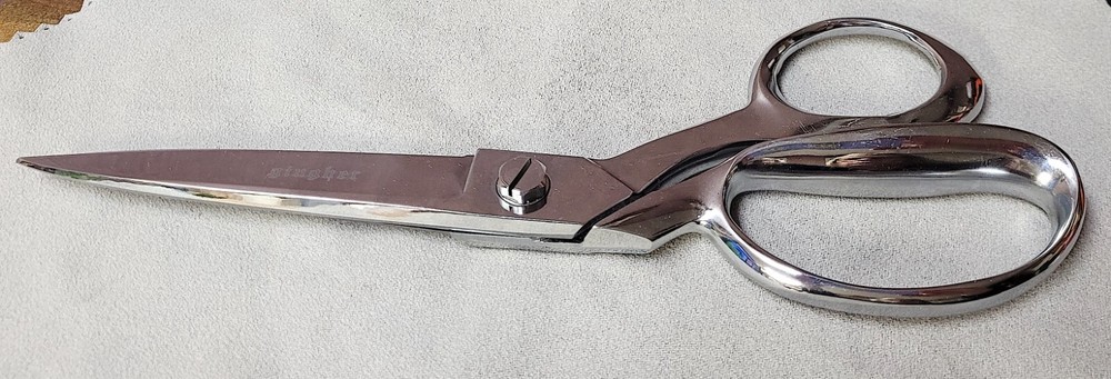 Gingher 10 inch Upholstery Shears Scissors Chrome