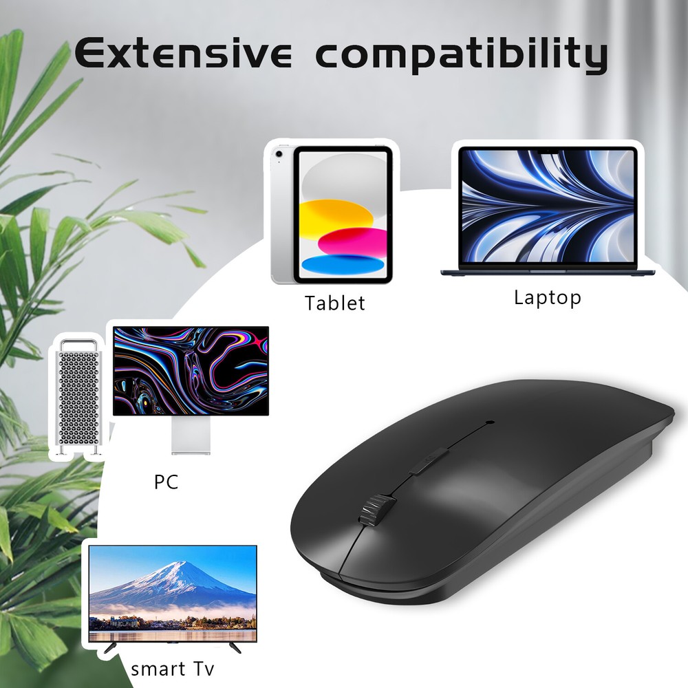 Slim Mini Wireless Keyboard Bluetooth/ Mouse For PC Laptop Mac iOS iPhone Tablet