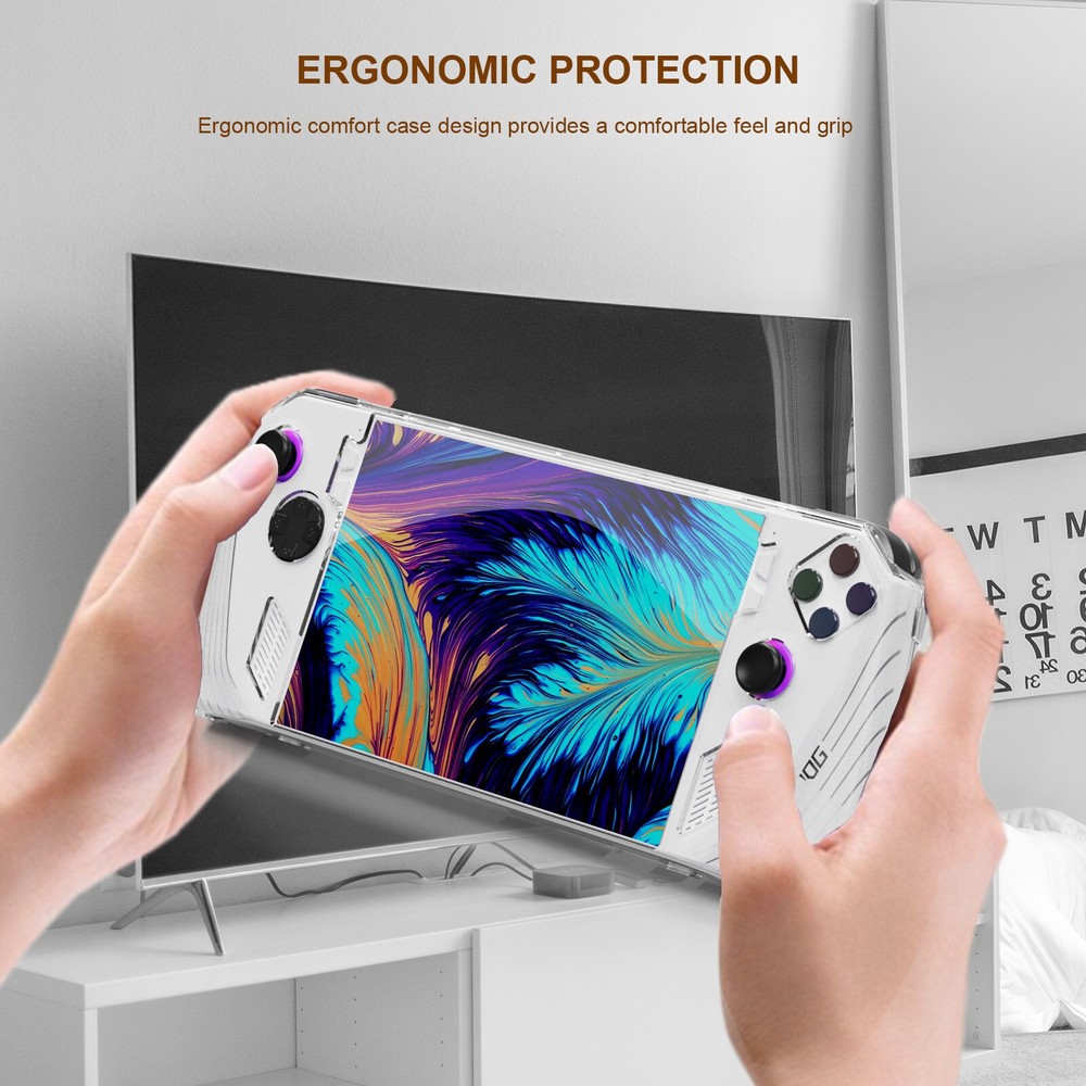 Crystal Clear Case Protective Case Game Console Accessories Part for ROG Ally