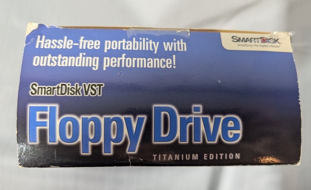 SmartDisk External USB 3.5" Floppy Drive for PC or Mac/Titanium Edition/Tested