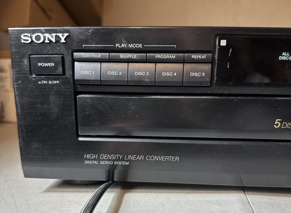 Sony Compact Disc Player Carousel Changer CDP-C325 No Remote TESTED!