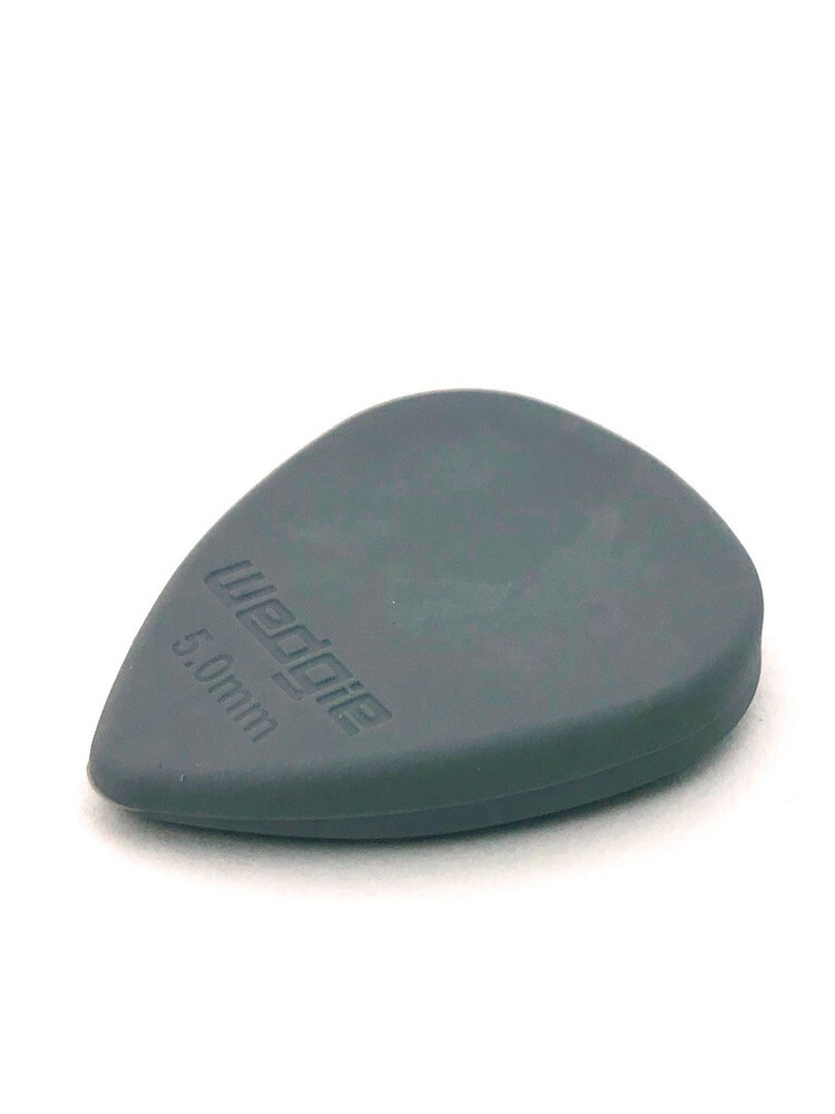 Wedgie Rubber Guitar Picks | 5.0mm | Medium | Grey | 3 pcs