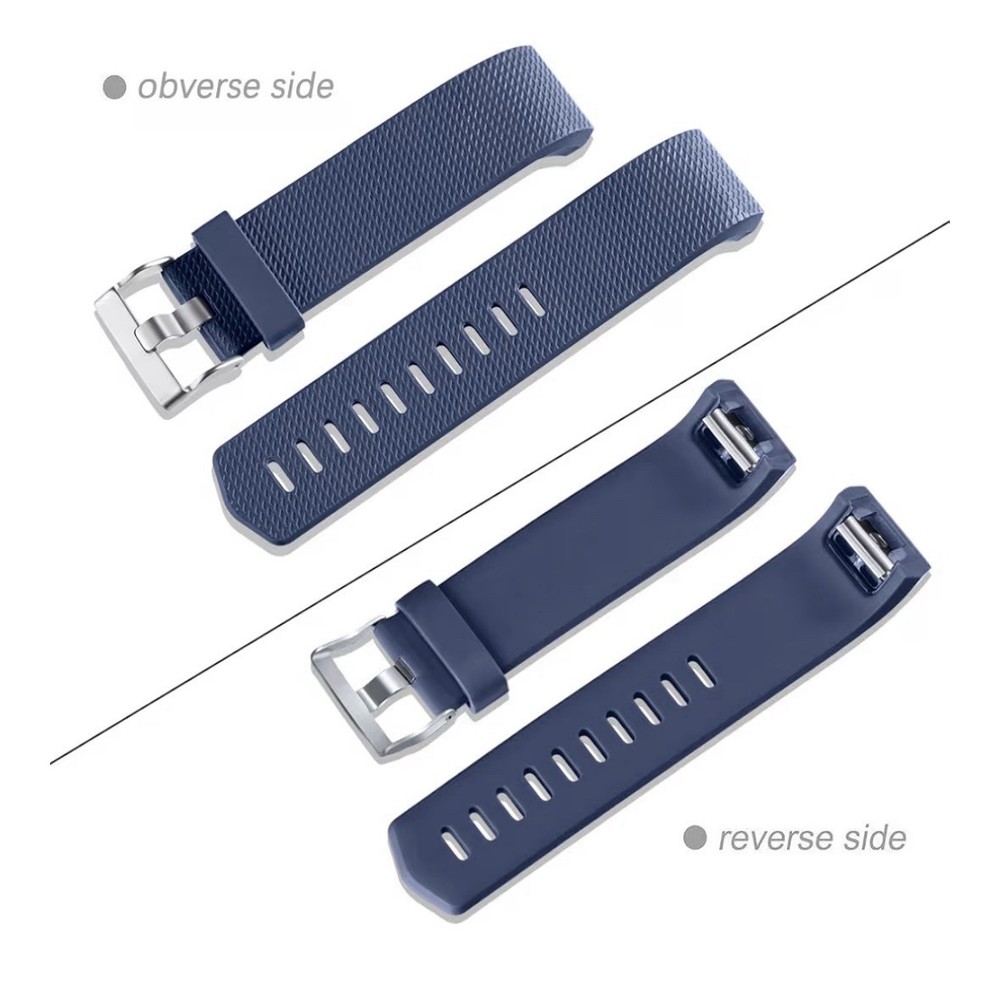 Bands Replacement Compatible with Fitbit Charge 2, 3-Pack, Small Gray/Blue/Black