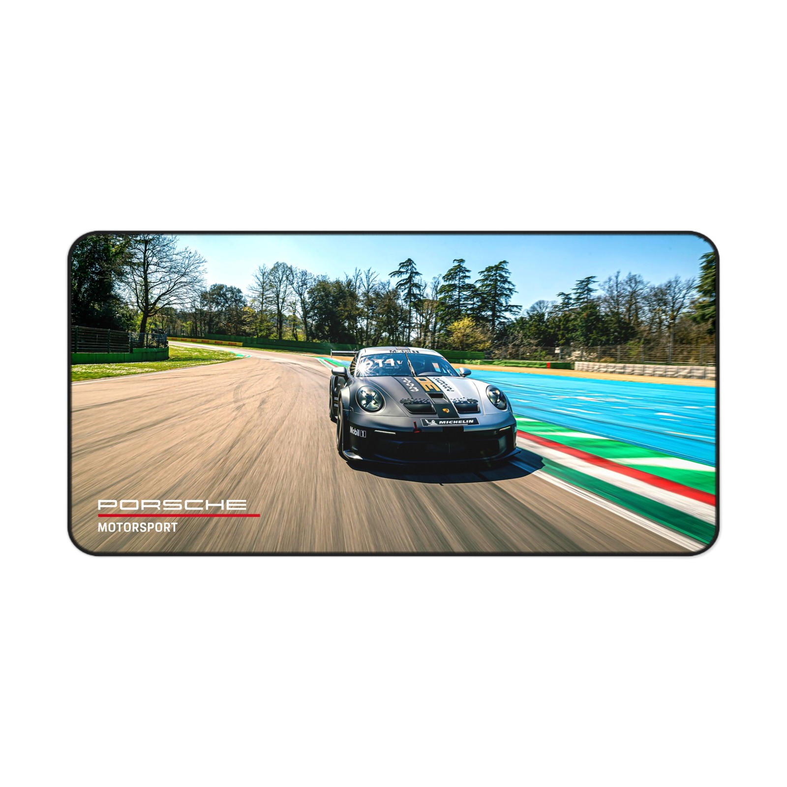 Porsche 911 GT3 Cup Racecar - Premium Stitched Edges Desk Mat Mouse Pad