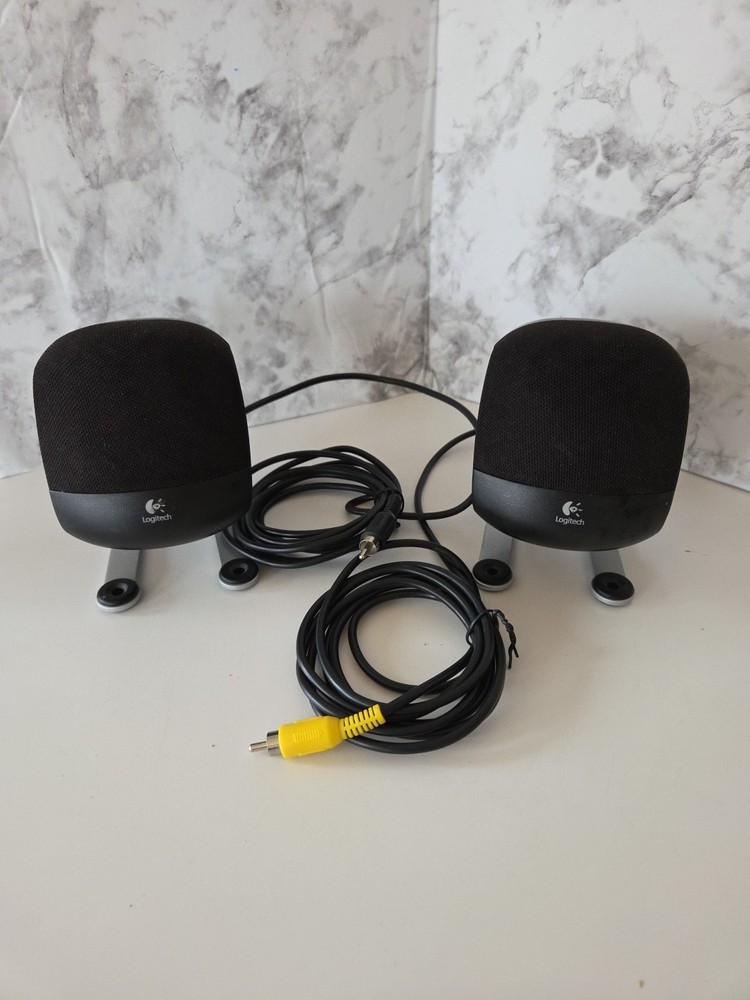 2 Excellent Logitech Z-640 Computer Satellite Speakers, Tested & Fully Function