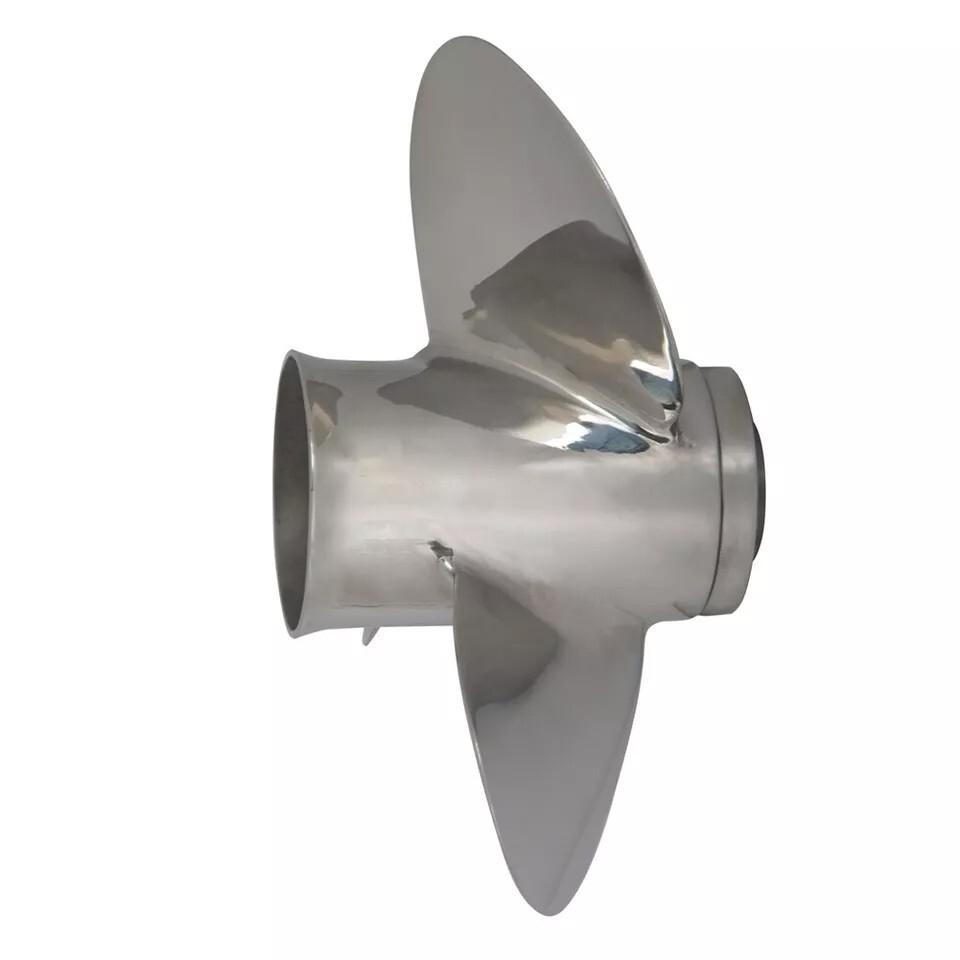 Outboard 9 7/8 x 10 1/2 Stainless Steel Propeller for Yamaha 20-30HP 10 Tooth,RH