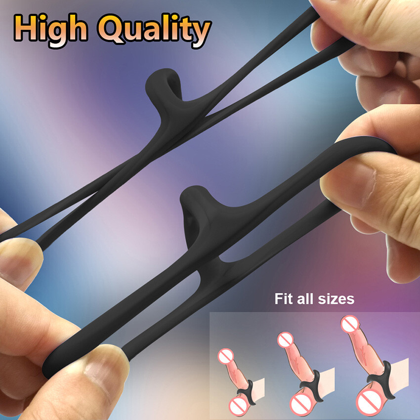 Reusable Ball-Scrotum-Stretcher-Ring-Penis Enhancer Delay Ejaculation for Men