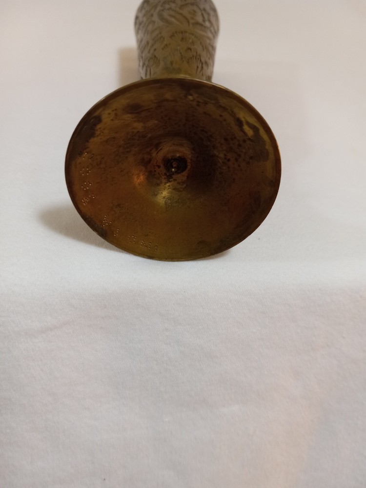 Bud Vase Mini Brass Rustic Vintage Leaves