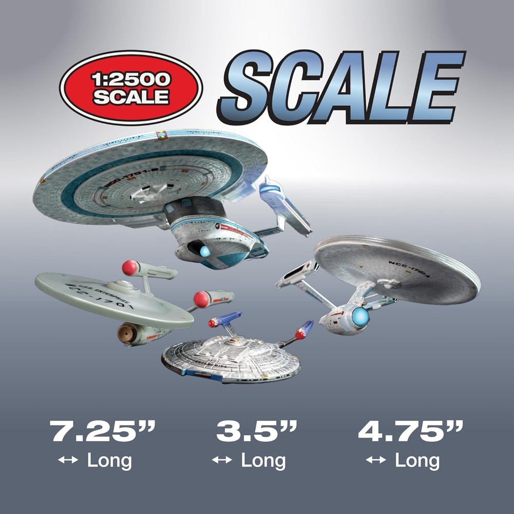 Star Trek U.S.S. Enterprise Four Ship Set Model Kit