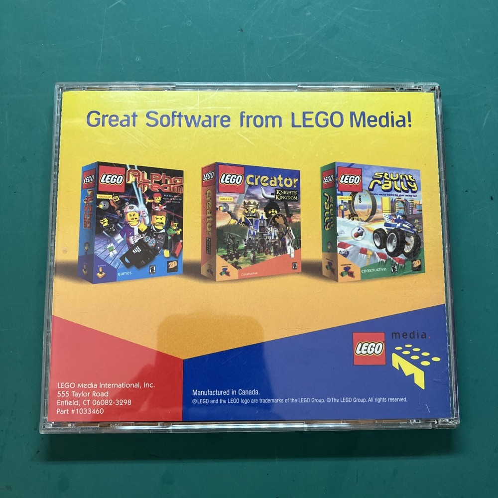 LEGO Creator CD-ROMs (2). Knights' Kingdom & Construction. VERY GOOD.