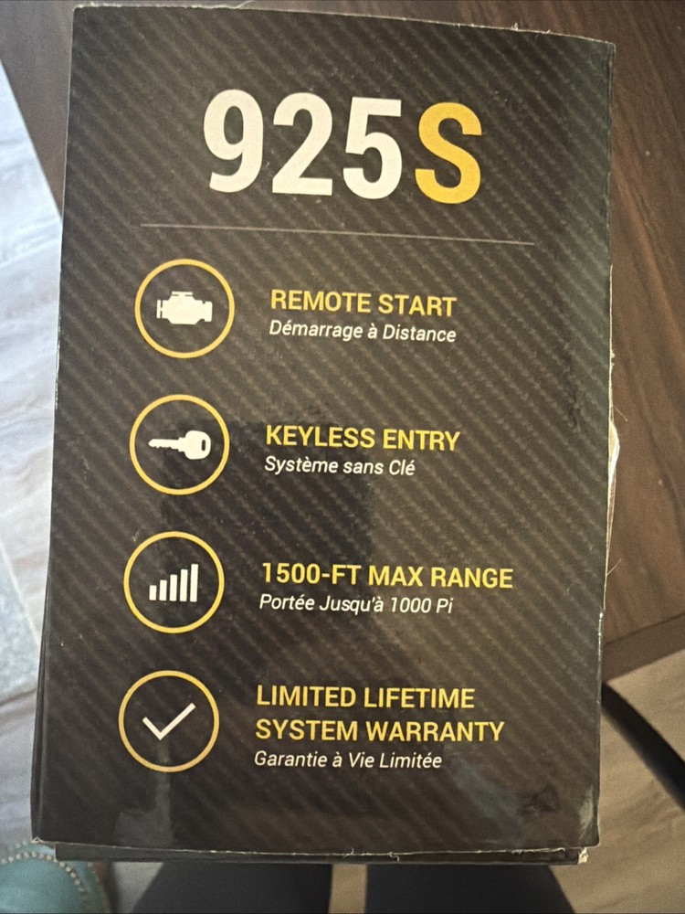 NEW Compustar CS925-S 1-Way Remote Start System (2) 4-Button Remotes 1500' Range