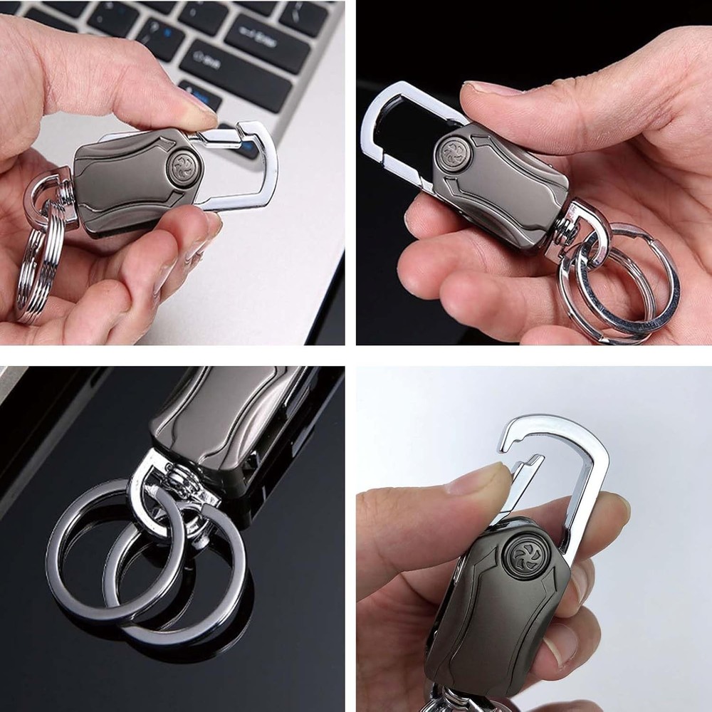 Multi-Function Keychain for Men Bottle Opener Phone Stand
