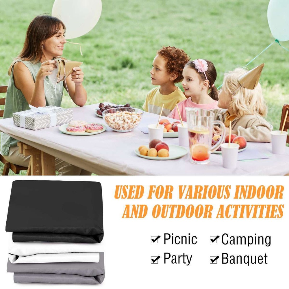 Picnic Table Cloth,Elastic Fitted Tablecloths for 6ft(30*72inch) Rectangle Table