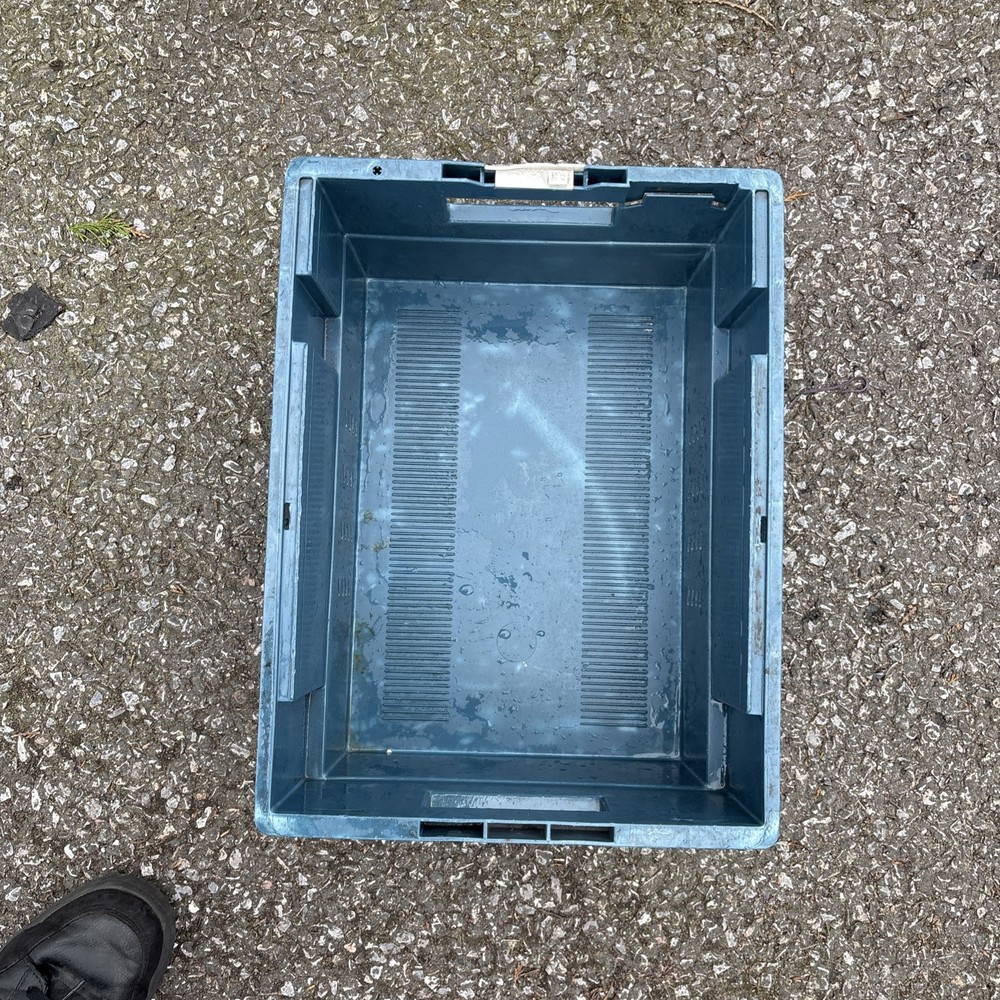 Ex Royal Mail Heavy Duty Robust Plastic Stacking Nesting Box Crate Storage Stack