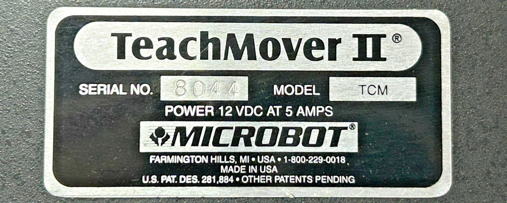 Microbot Teach Mover 2 Programmable Robot Arm w/ Remote Power Tested
