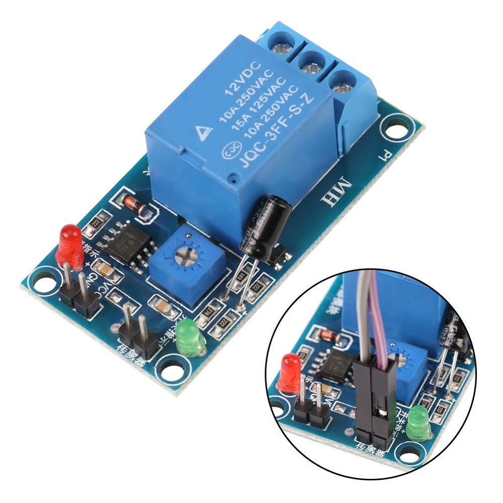DC12V Soil Moisture Sensor Relay Control Module Automatic Watering Switch Module