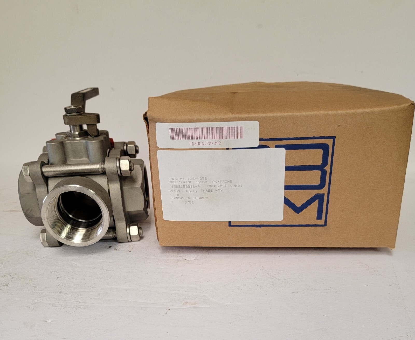 PBM 2" THREE WAY BALL VALVE. SP-H-17-3. NEW.