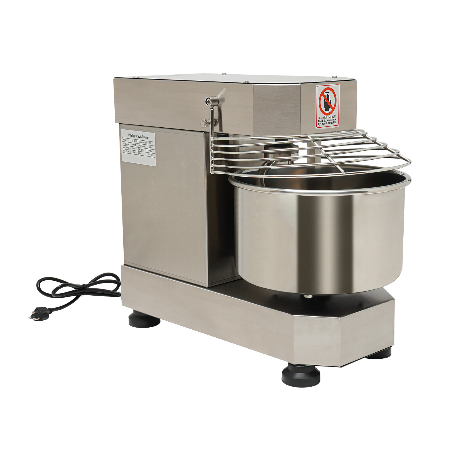 Pizza Dough Mixer Commercial Spiral Dough Mixer Machine Food Mixer Bakery 750w