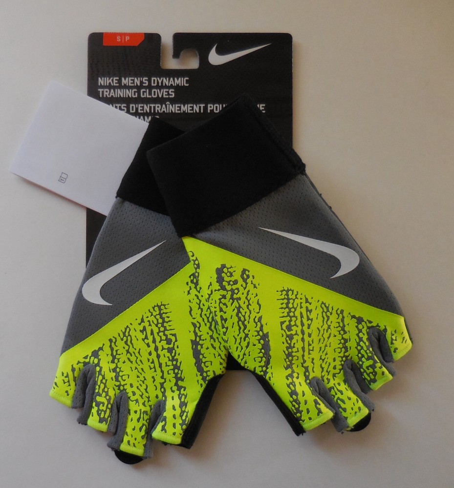Nike Dynamic Training Gloves Men Cool Grey/Black/Volt/White S/P