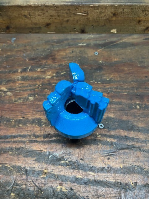 Well Drilling Carbide Drag Bit 3" Diameter with 1-1/4" NPT Threads