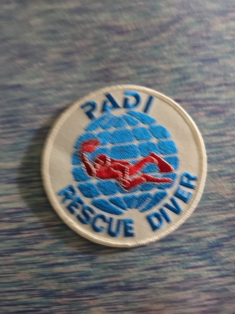 PADI RESCUE DIVER Patch, Scuba Diving Certification