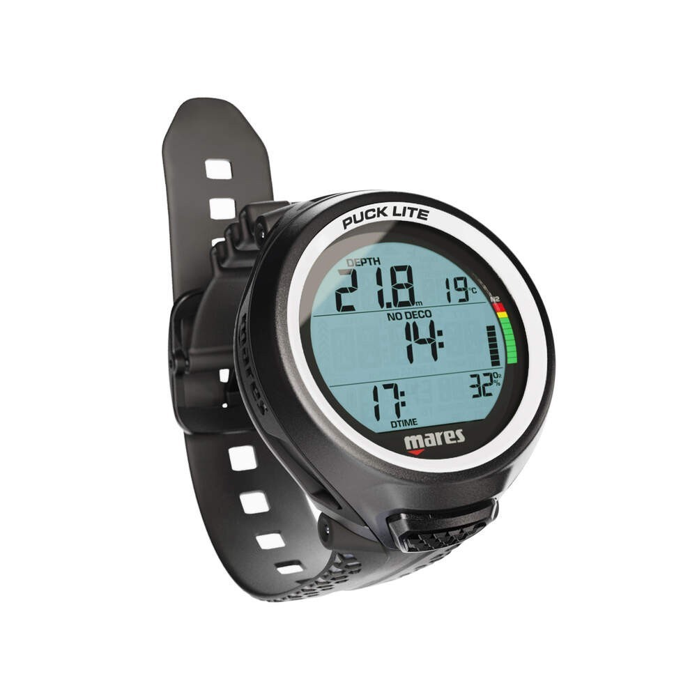 Mares Puck Lite Wrist Dive Computer - White - Nitrox/Gradient Factors 414172