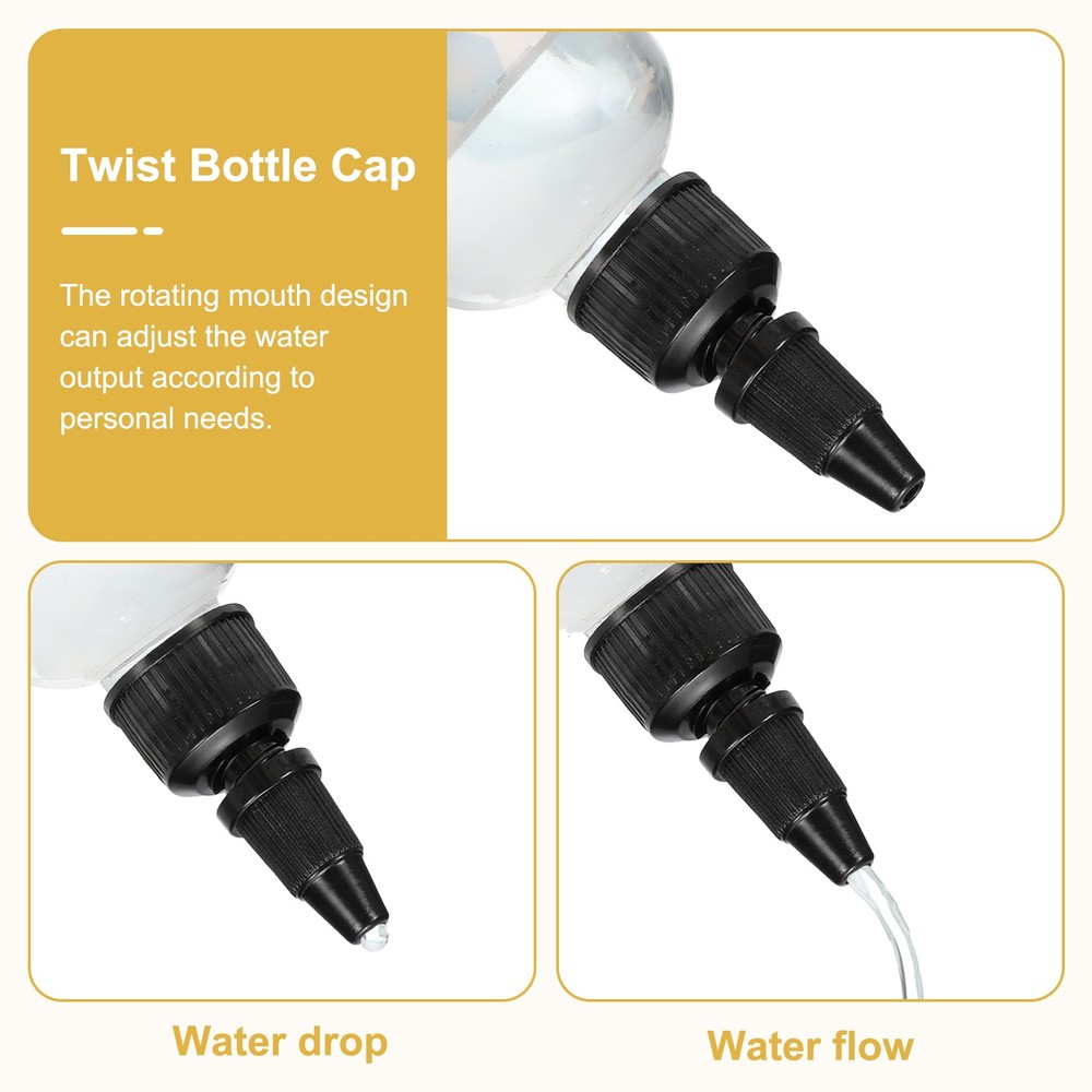 40Pcs 20/410 Replacement for Plastic Side Bottles, Black