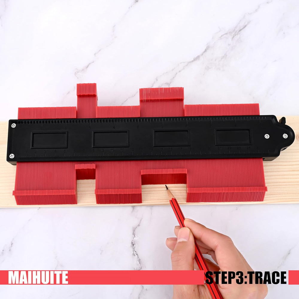 10" Contour Duplication Gauge，Adjustable Lock ，Precisely Copy Irregular Shape...