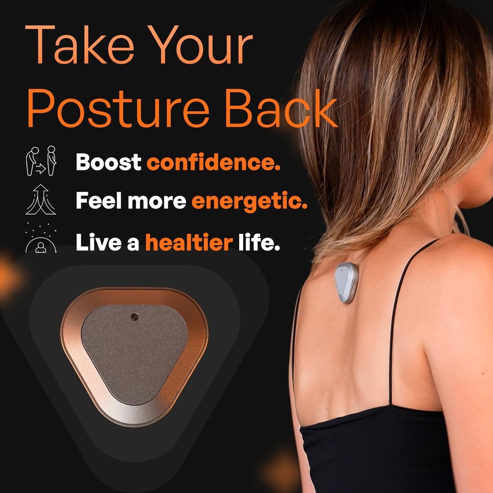 Straight Plus AI Powered Posture Corrector Trainer Device (Necklace Included)...