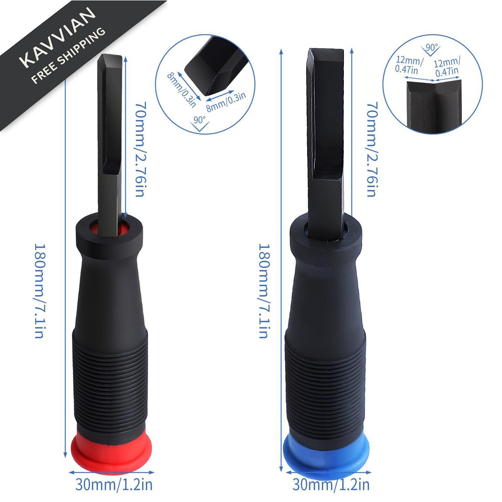 SYWAN Corner Chisel, 90° Square Mortise Chisel 8mm 12mm Hinge 8mm,