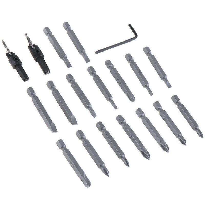 20pcs Half Time Drill Driver Multi Function Screwdriver Tool Screw Power