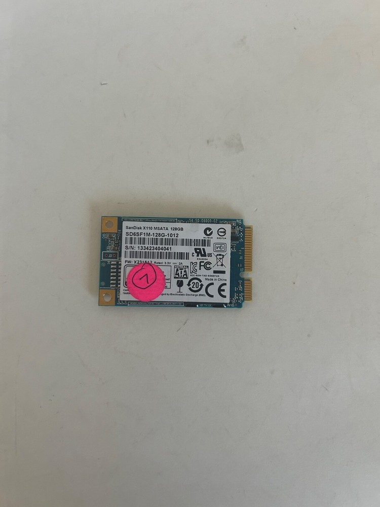 Sandisk 128GB mSATA SSD mixed models