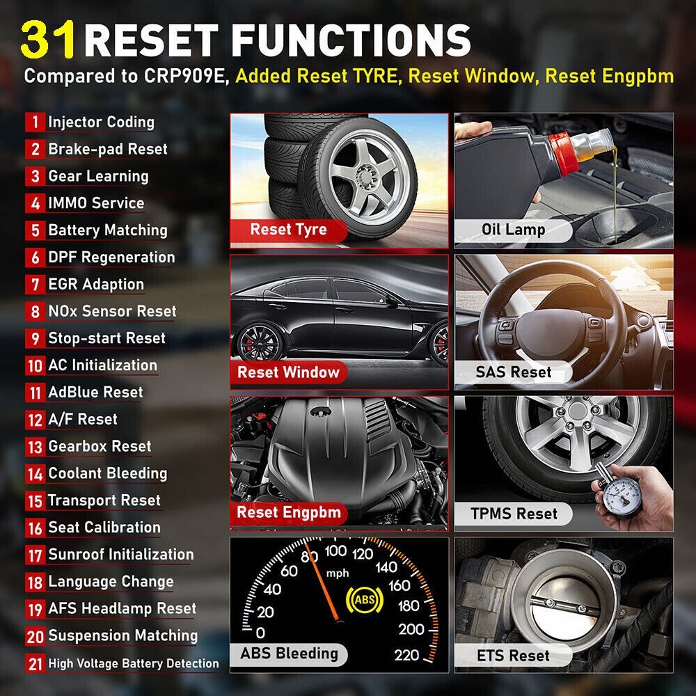 LAUNCH CRP919E Auto OBD2 Bidirectional Full System Scanner Diagnostic Key Coding