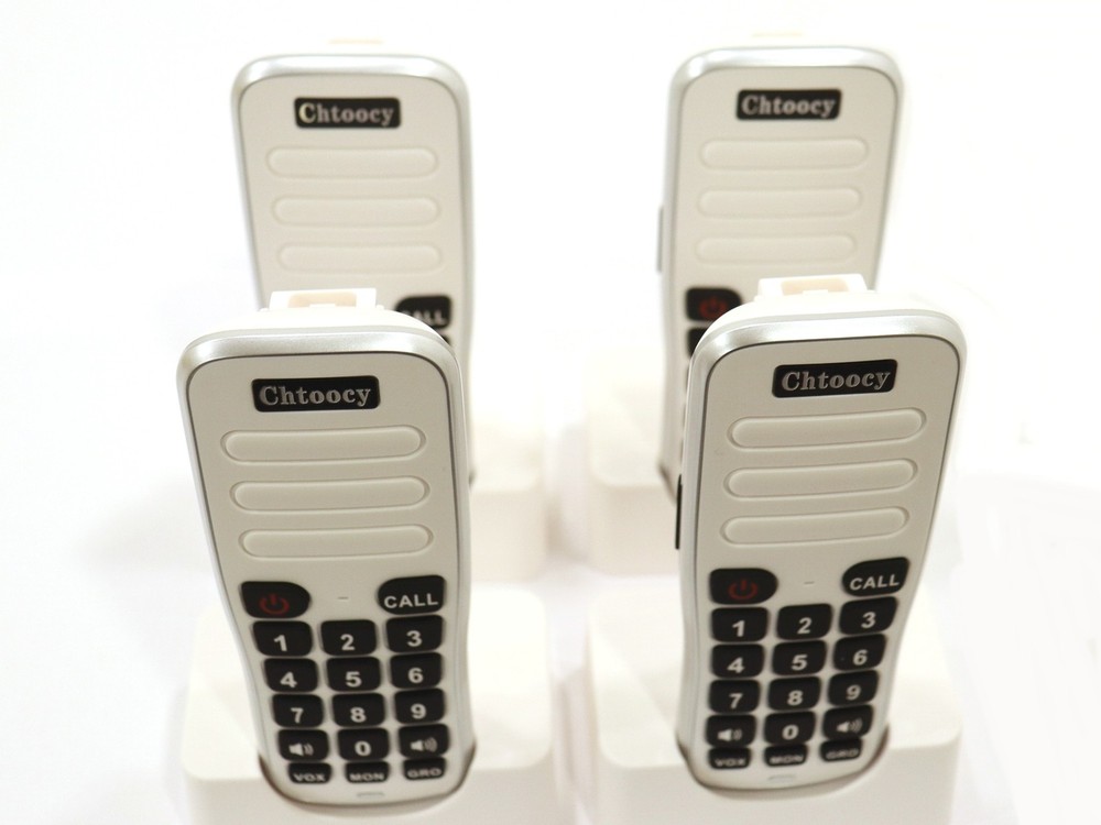 Chtoochy C668-P4 Wireless Rechargeable Intercom System