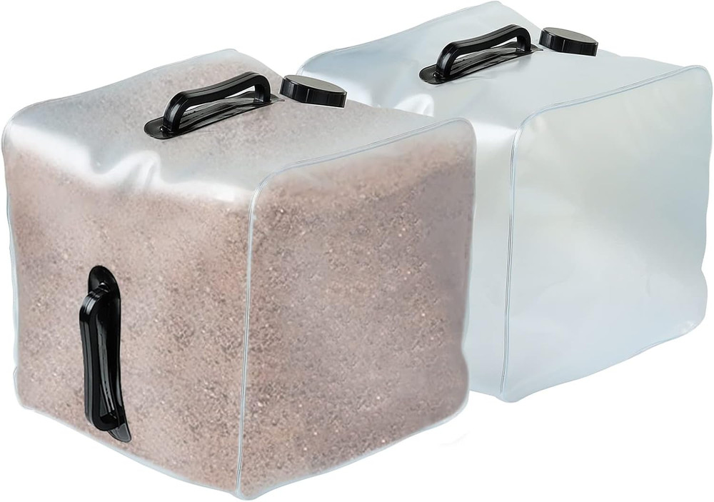 2 Pack Heavy Duty Pool Weight Plastic Sand Bags,Universal Pool Steps Weights for