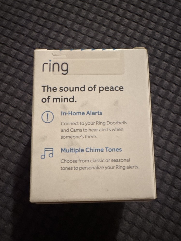 NEW Ring Chime Plug-In Ring Alerts For Every Room White..