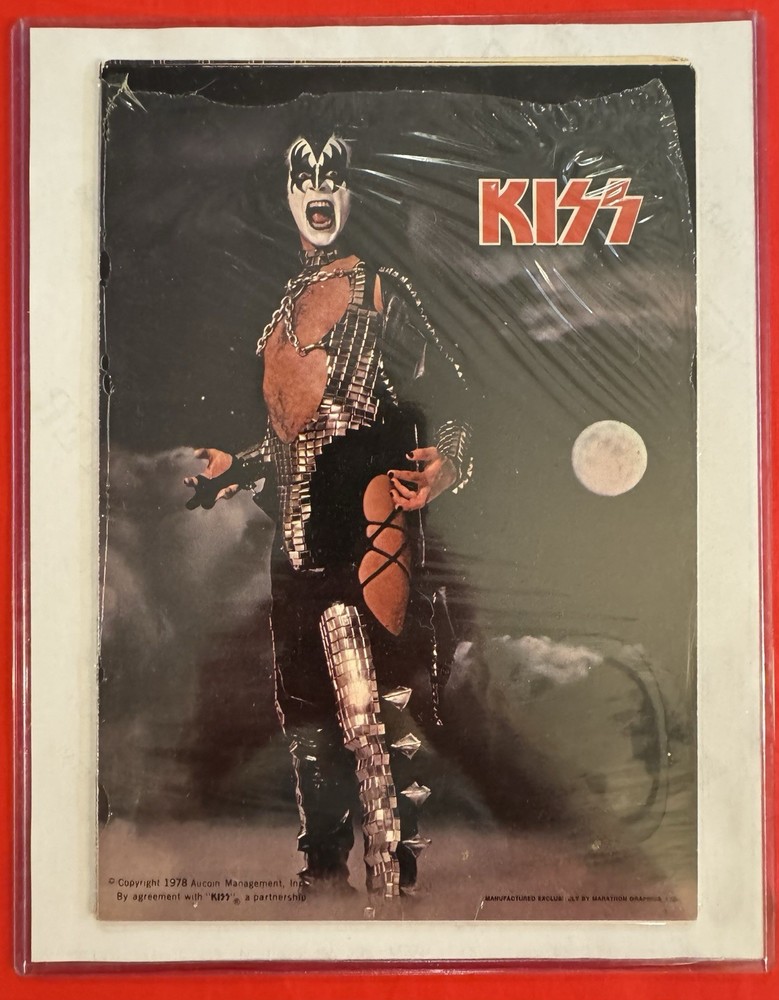 KISS ✨ RARE 1978 AUCOIN MARATHON GRAPHICS FOLD OUT SUPERPOSTER ✨ STILL SEALED! ✨