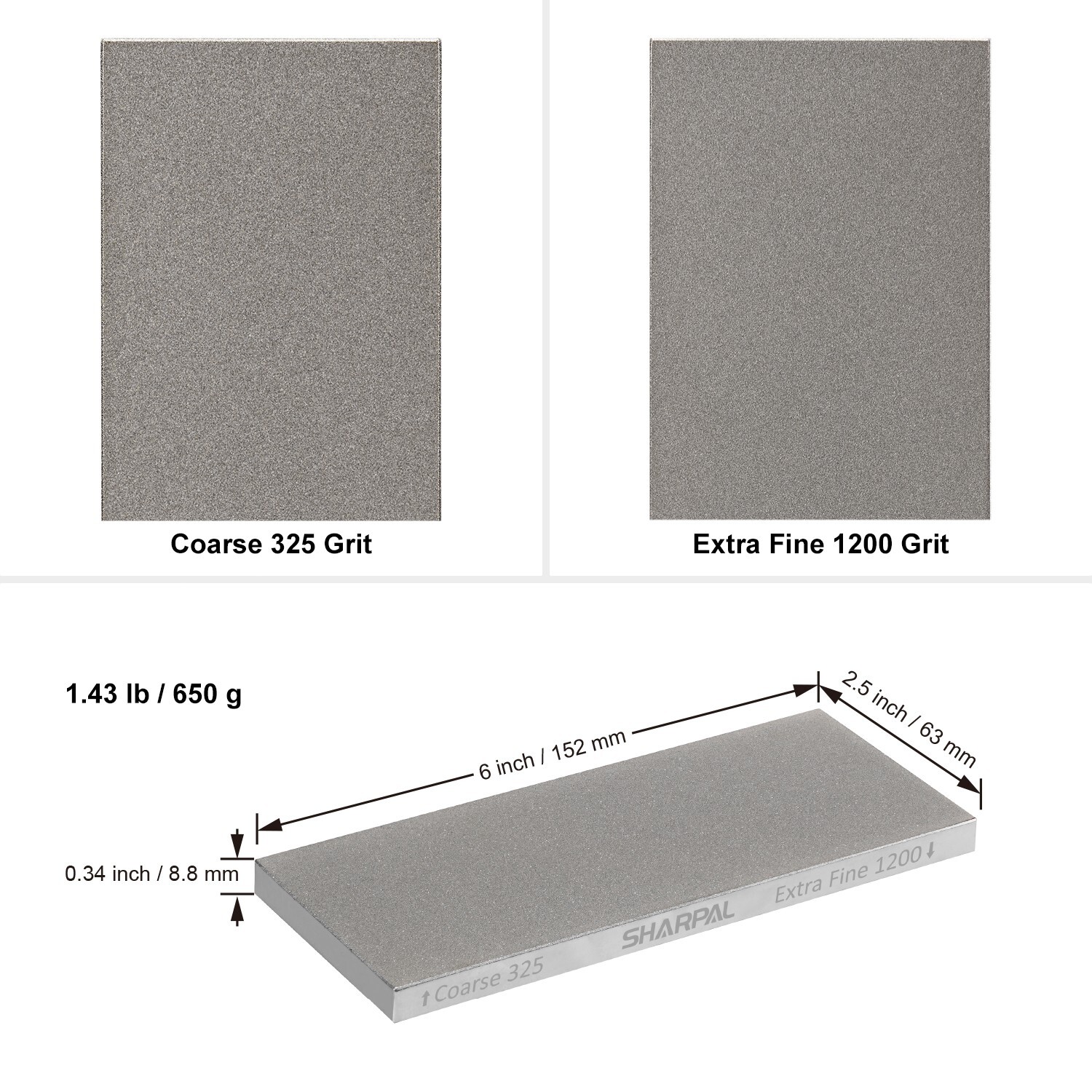 Doublesided Diamond Sharpening Stone Whetstone Knife Sharpener with Storage Base