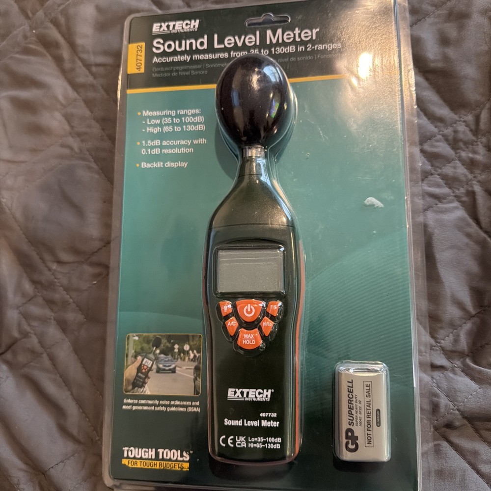 Extech Flir 407732 Sound Level Meter Class 2 Decibel Meter New