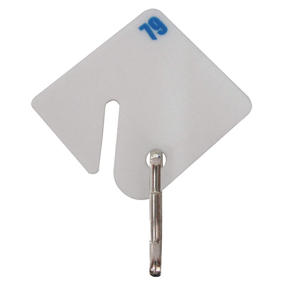 GRAINGER APPROVED 33J875 Key Tag,Rectangle,White,PK20 33J875