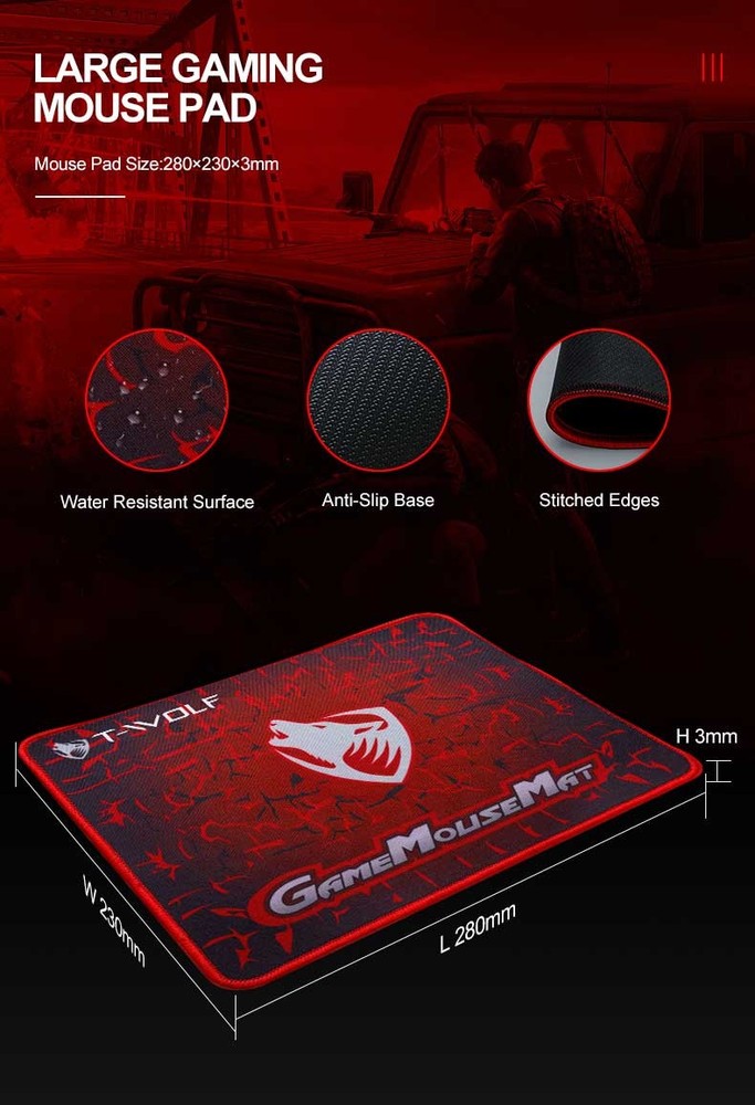 Rainbow LED Gaming Keyboard & Backlit Mouse & Headset Combo for Laptop PC Work