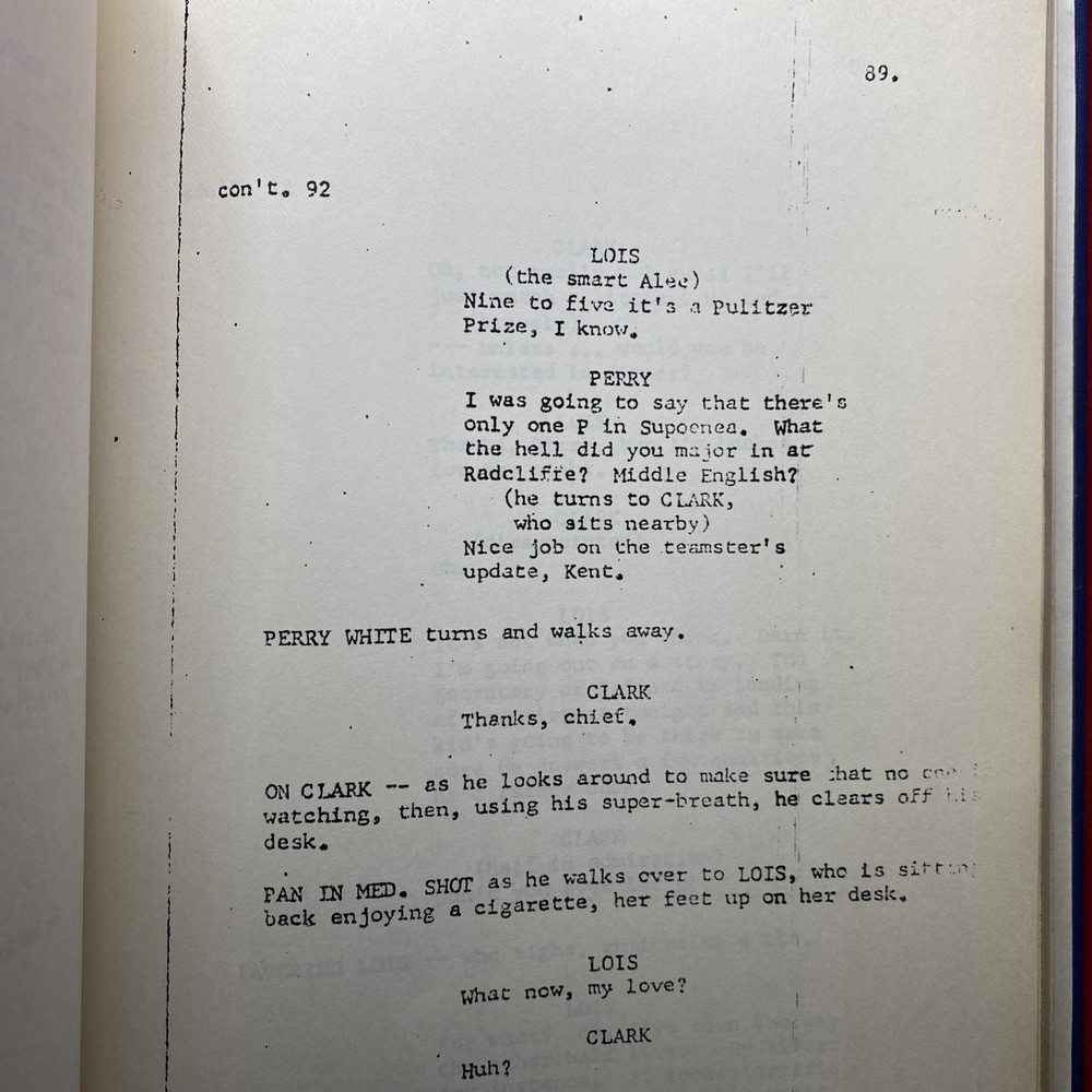 Bound Superman Final Screenplay 1976