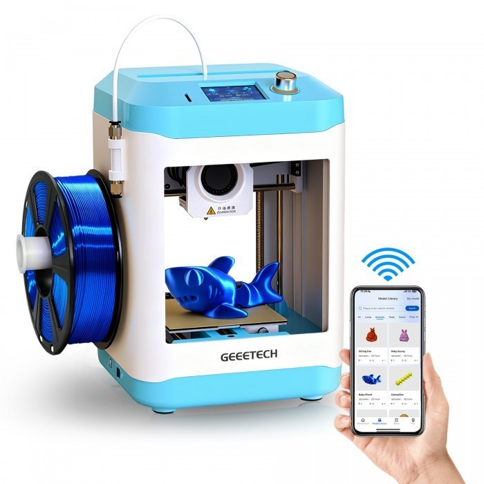 New Geeetech 3D Printer M1S Mini Size WiFi 3D Printer App Control Gift For Kids