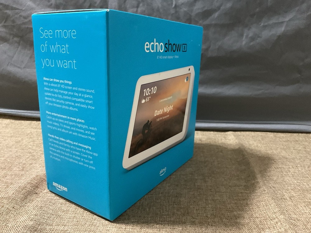 Amazon Echo Show 8 HD Smart Display Alexa Touch Control White Wi-Fi