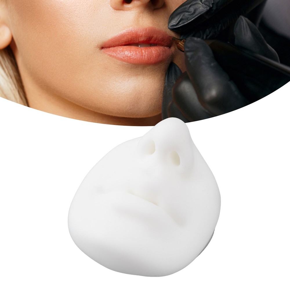 Silicone Lip And Nose Piercing Practice Model For Beginners Excellent/