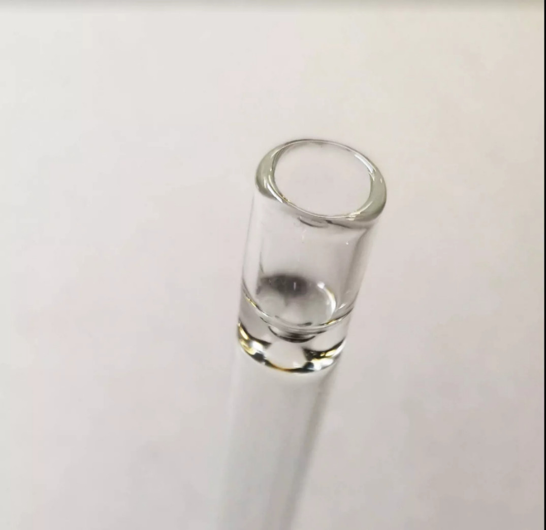 20 PCS transparent Thick Pyrex Glass Chillum Tobacco Pipe Diameter 12mm US