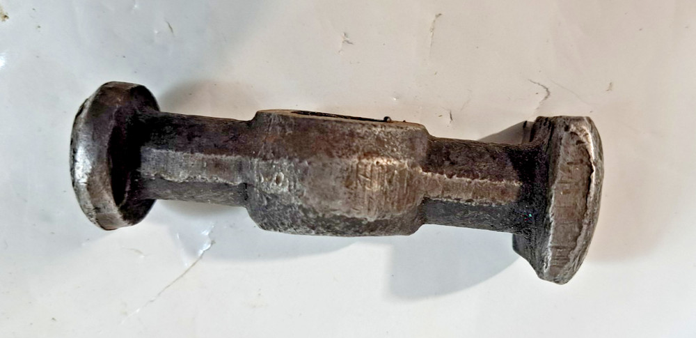 VINTAGE SMALL BALL PINE HAMMER HEAD TOOL PART